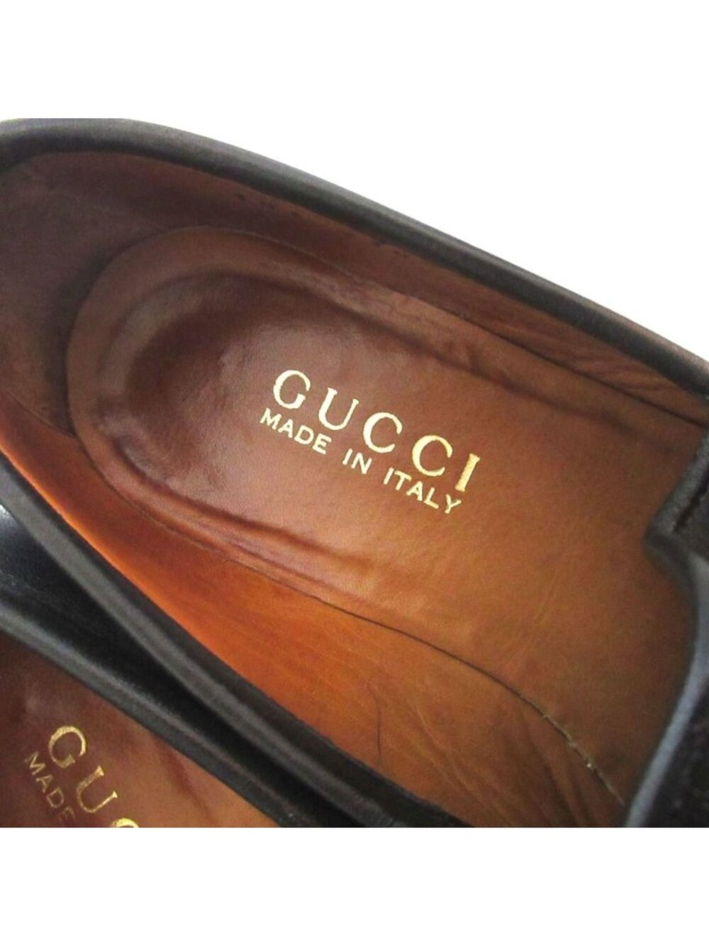 Gucci Horsebit Loafers Shoes 36c Black Gold - Picture 6 of 10